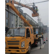 Curved arm Jiangling 13m high altitude work vehicle